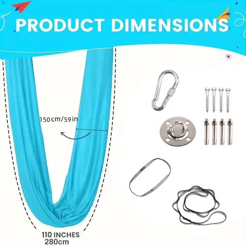 1.5*2.8m Elastic Swing Hammock - Furniture Joinery Hardware review and price