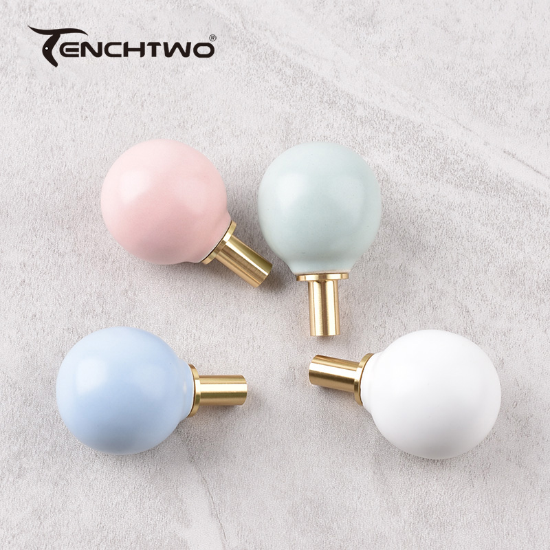 Round Ceramic Hook Clothes Han - Furniture Hardware Tools review and price