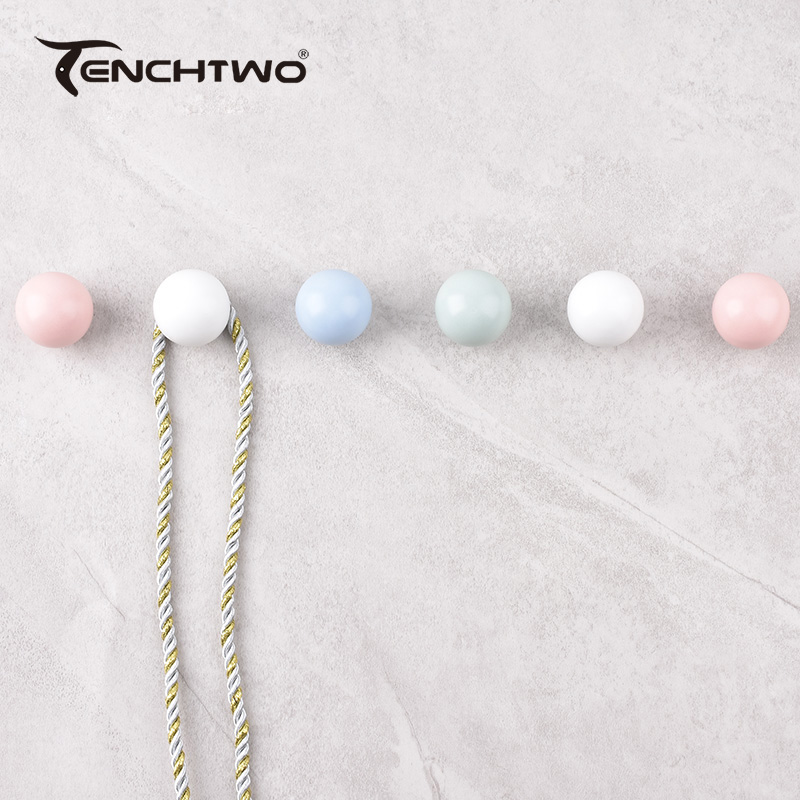 Round Ceramic Hook Clothes Han - Furniture Hardware Tools review and price