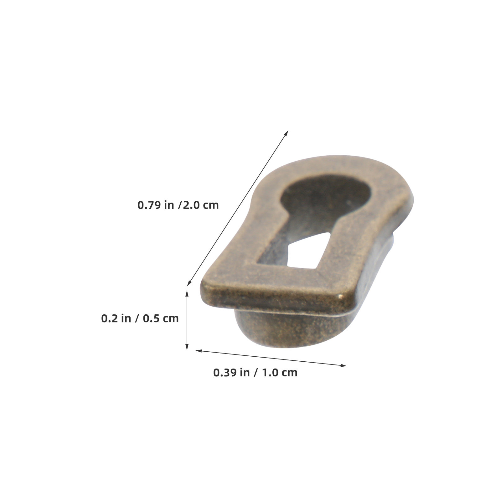 12Pcs Oval Zinc Alloy Keyhole  - Furniture Hardware Tools review and price