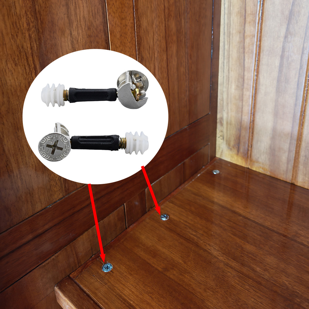 50/100Pcs 3 in 1 Furniture Con - Furniture Joinery Hardware review and price