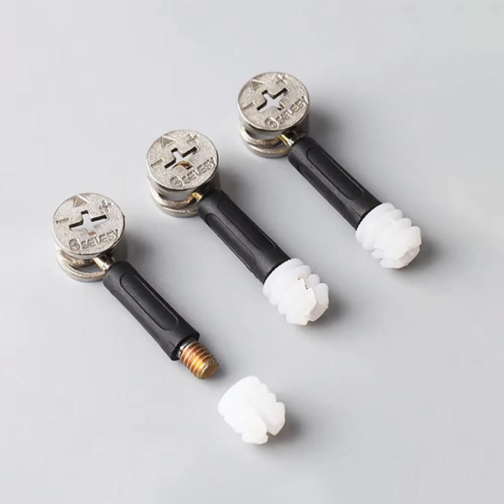 50/100Pcs 3 in 1 Furniture Con - Furniture Joinery Hardware review and price