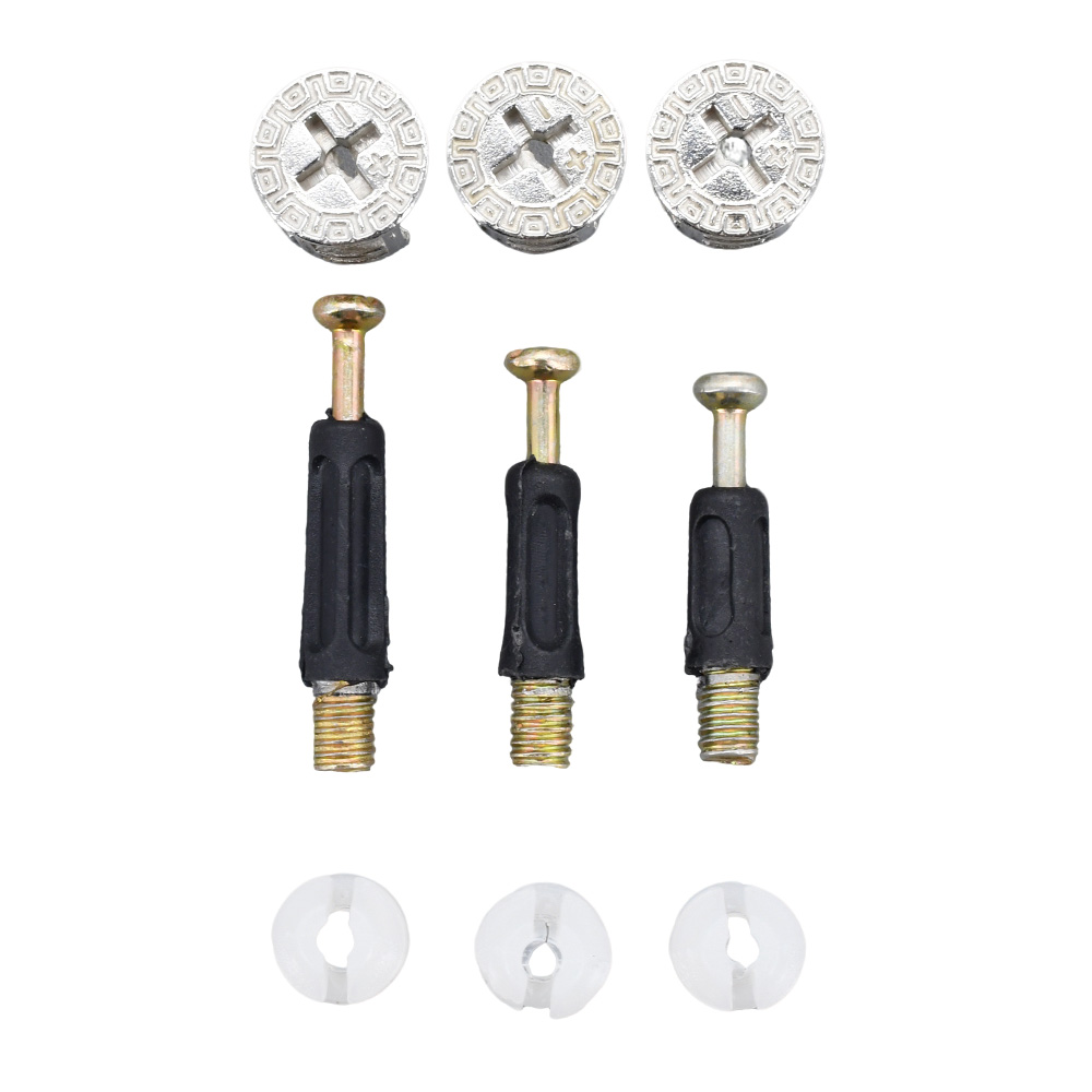 50/100Pcs 3 in 1 Furniture Con - Furniture Joinery Hardware review and price