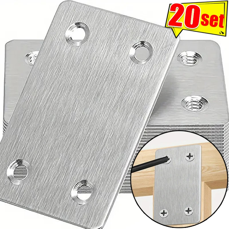 10Pcs Stainless Steel Flat Ang - Furniture Joinery Hardware review and price