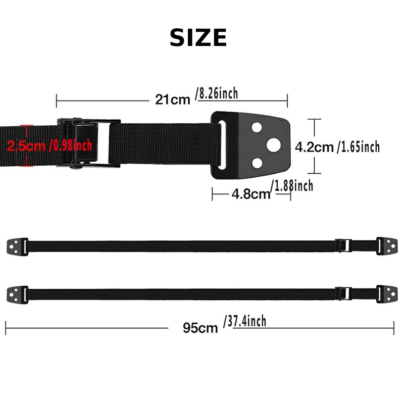 2 Pack Adjustable TV Safety St - Furniture Hardware Tools review and price