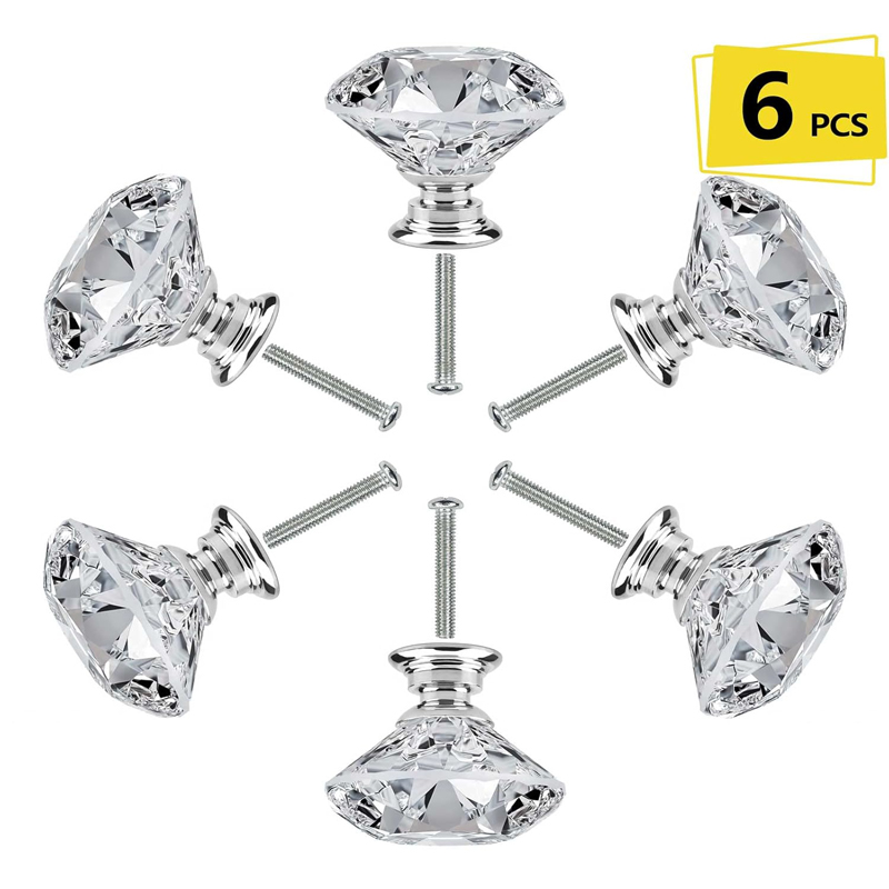 6Pcs Cabinet Knob with Screws  - Furniture Hardware Tools review and price